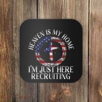 Heaven Is My Home IM Just Here Recruiting Preacher Pastor Coaster thumb 0