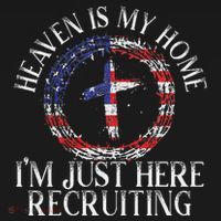 Heaven Is My Home IM Just Here Recruiting Preacher Pastor Women's Hoodie thumb 2