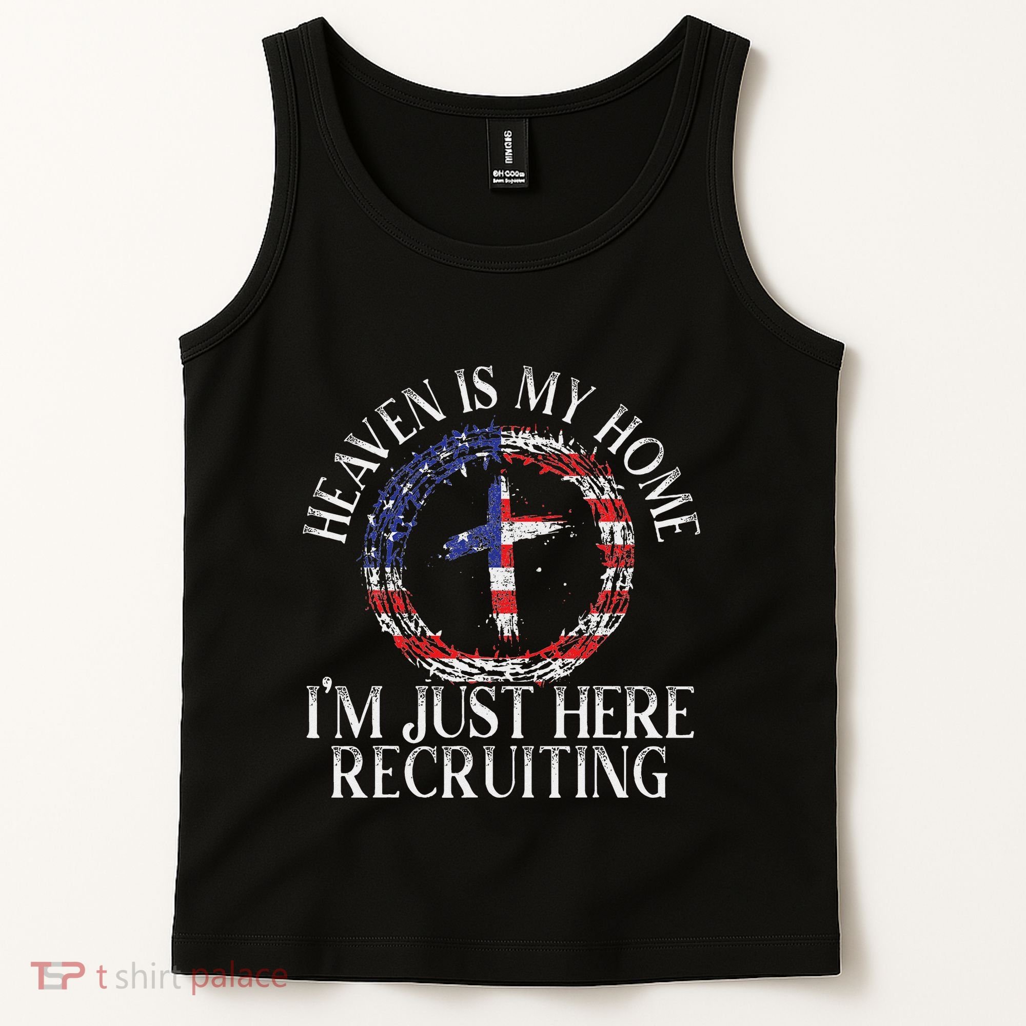 Heaven Is My Home IM Just Here Recruiting Preacher Pastor Tank Top