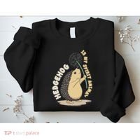 Hedgehog Is My Spirit Animal Forest Nature Hedgehog Sweatshirt thumb 2