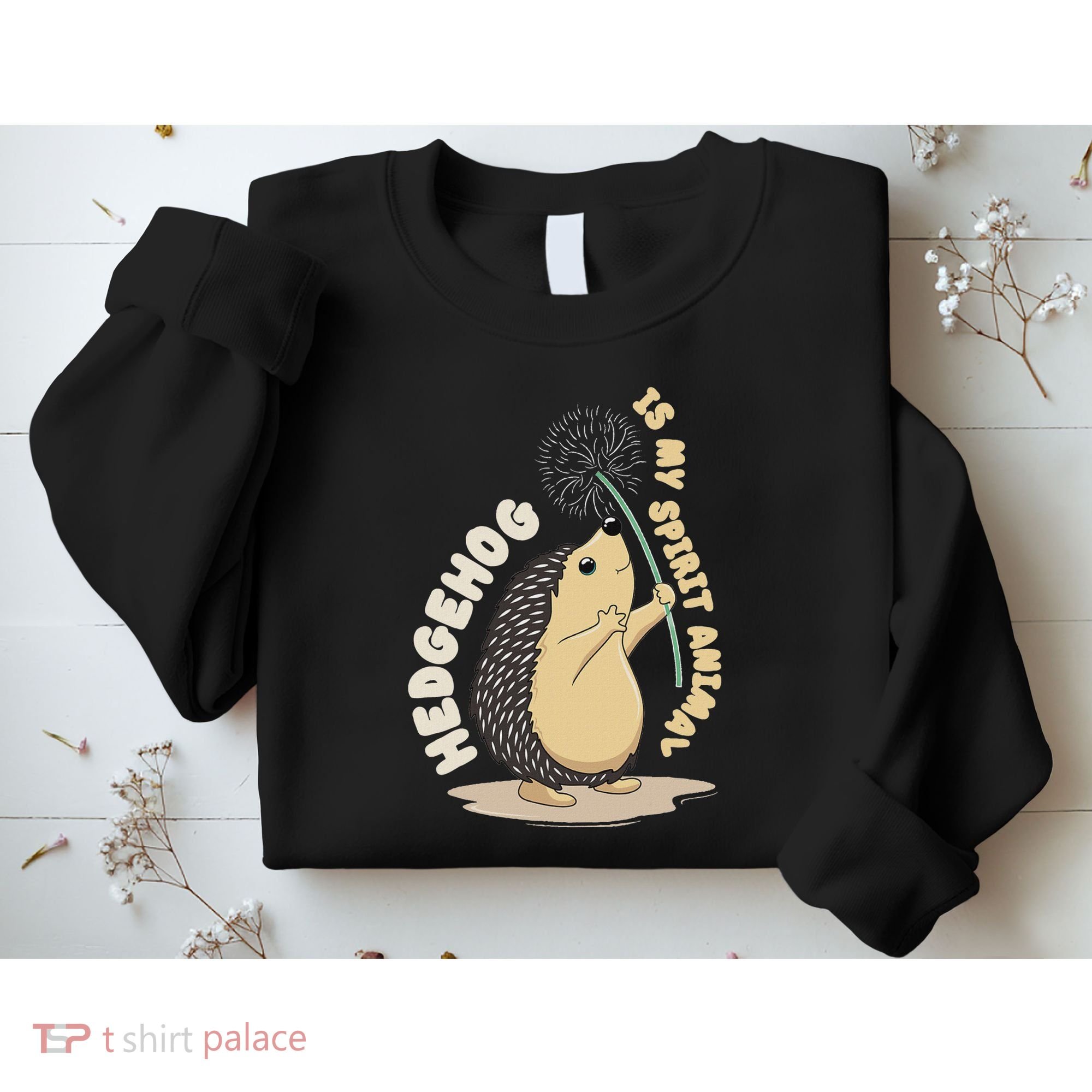 Hedgehog Is My Spirit Animal Forest Nature Hedgehog Sweatshirt