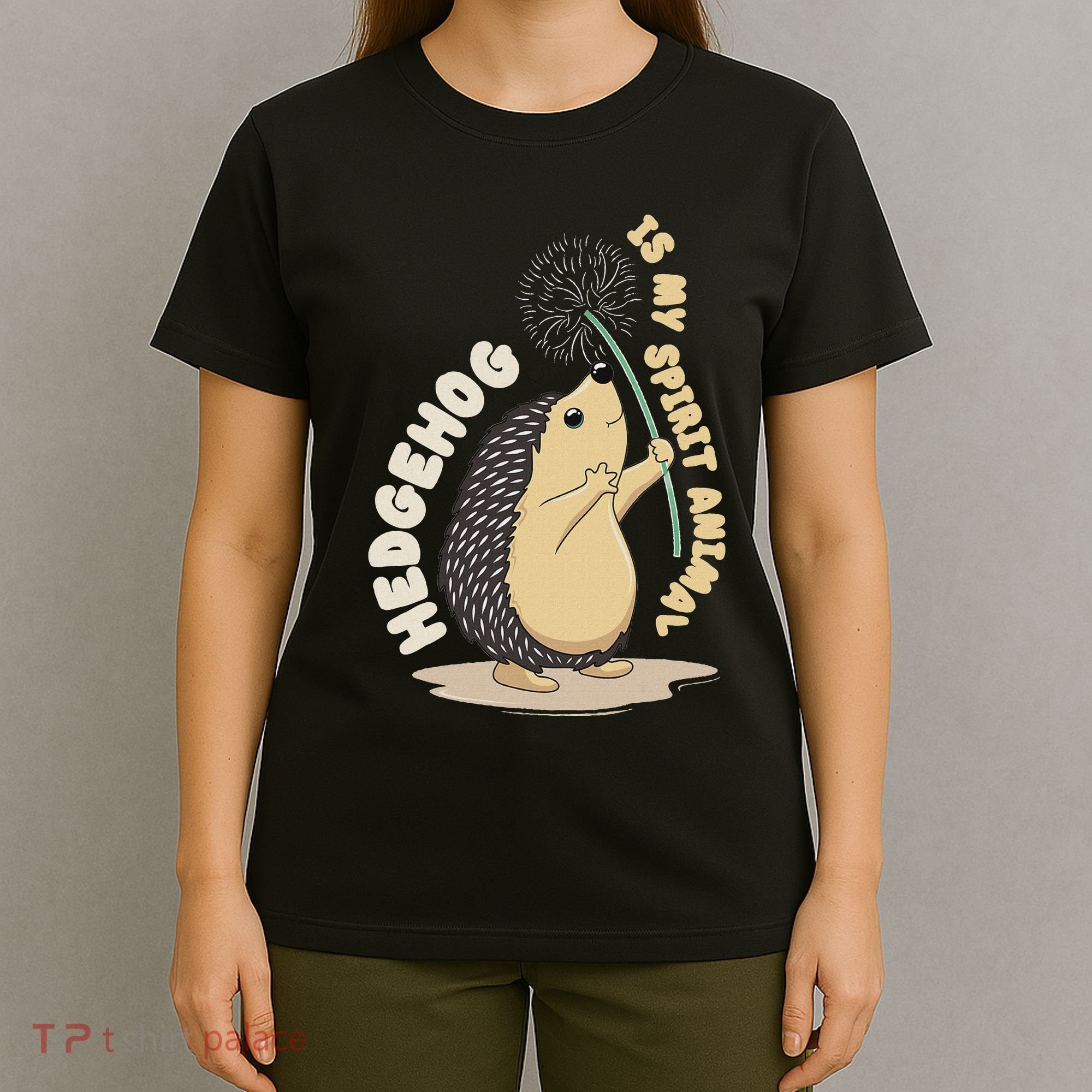 Hedgehog Is My Spirit Animal Forest Nature Hedgehog T-Shirt