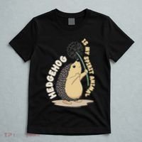 Hedgehog Is My Spirit Animal Forest Nature Hedgehog T-Shirt thumb 5