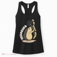 Hedgehog Is My Spirit Animal Forest Nature Hedgehog Women's Tank Top thumb 0