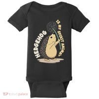 Hedgehog Is My Spirit Animal Forest Nature Hedgehog Baby Bodysuit thumb 0
