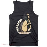 Hedgehog Is My Spirit Animal Forest Nature Hedgehog Tank Top thumb 0