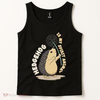 Hedgehog Is My Spirit Animal Forest Nature Hedgehog Tank Top thumb 2