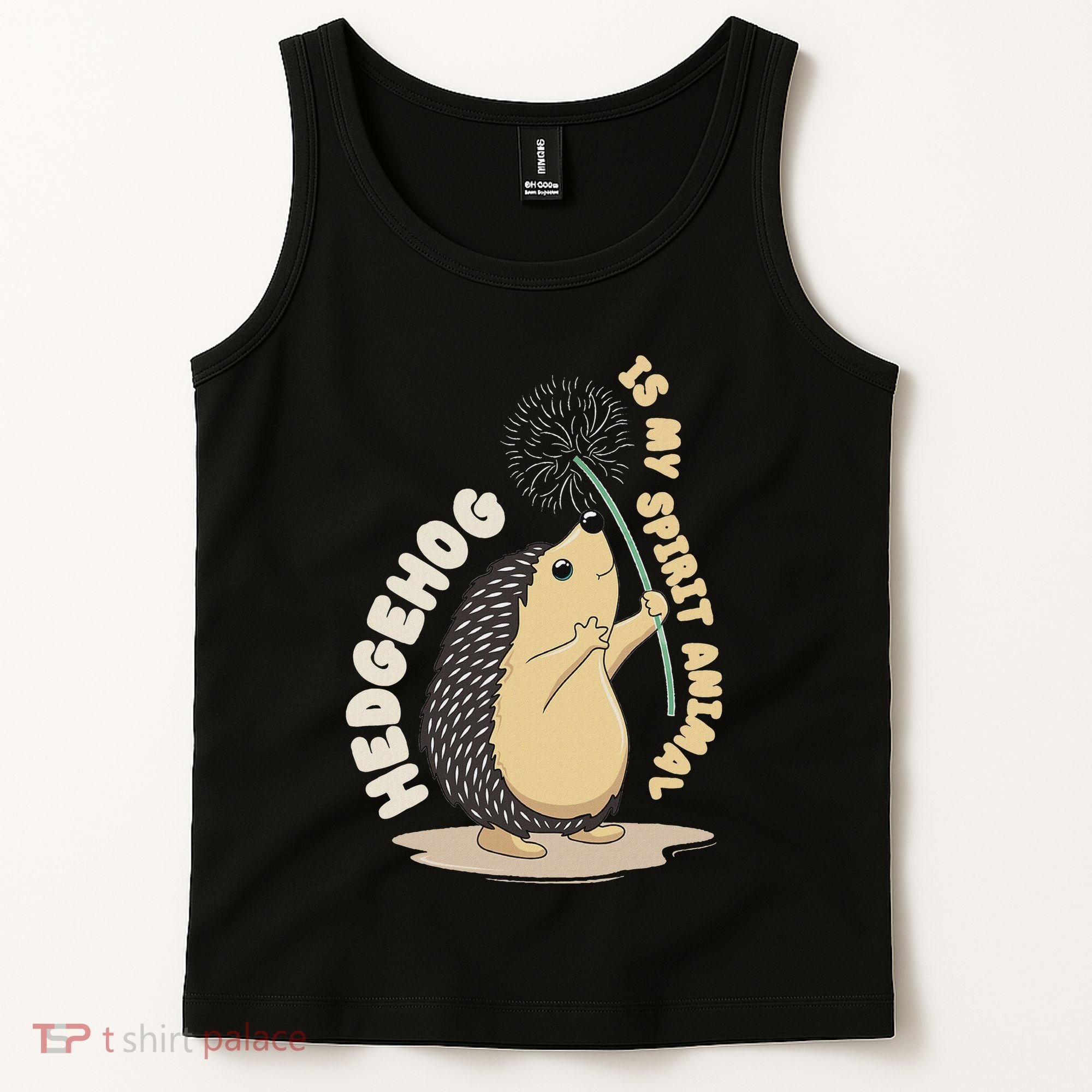 Hedgehog Is My Spirit Animal Forest Nature Hedgehog Tank Top