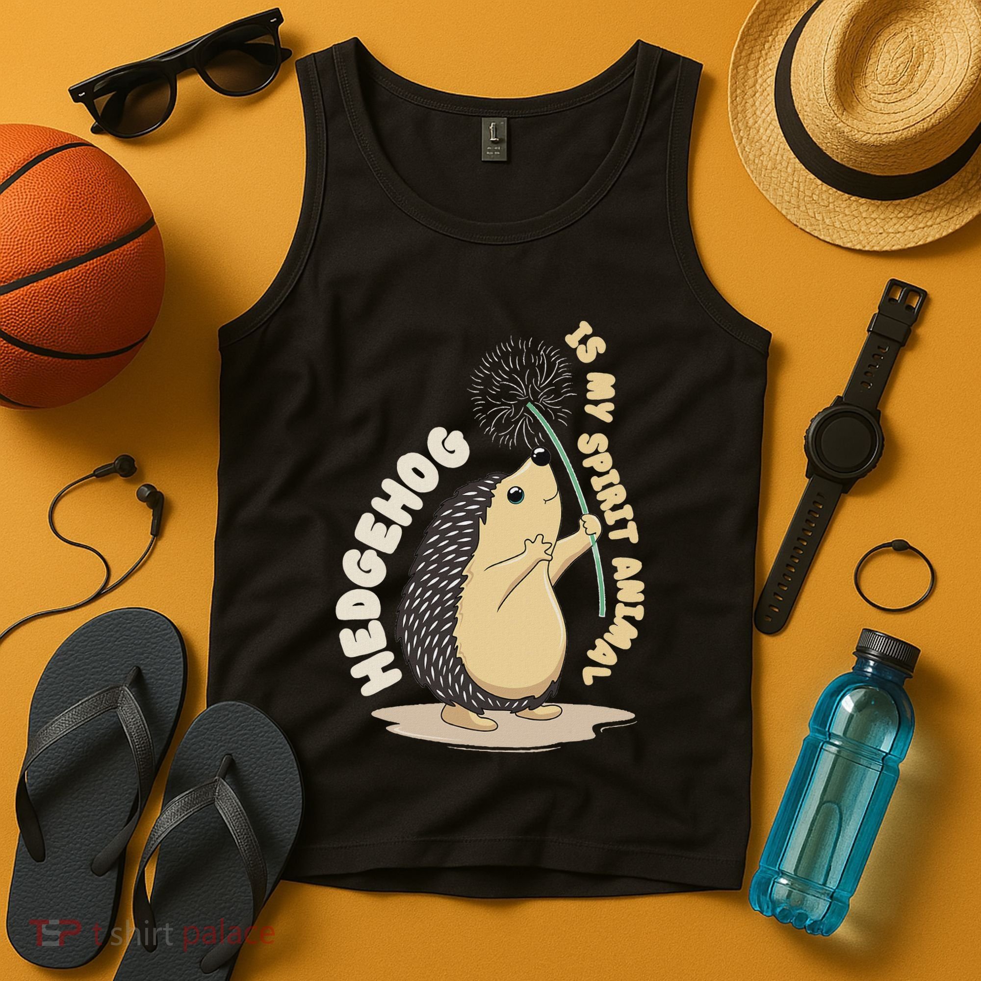 Hedgehog Is My Spirit Animal Forest Nature Hedgehog Tank Top