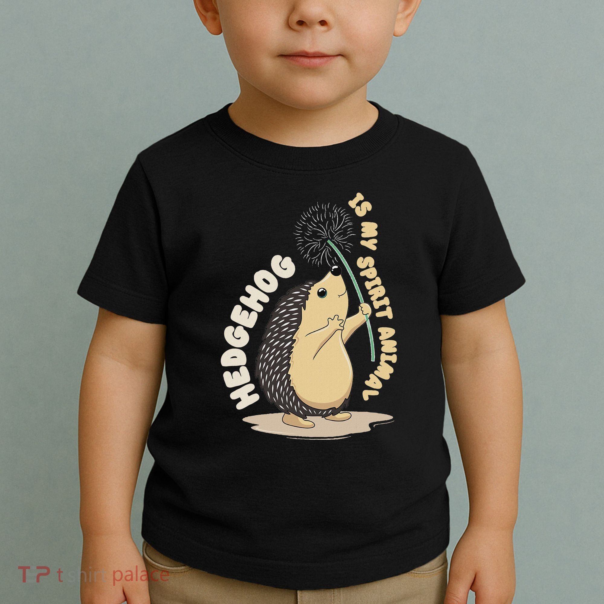 Hedgehog Is My Spirit Animal Forest Nature Hedgehog Toddler T-Shirt