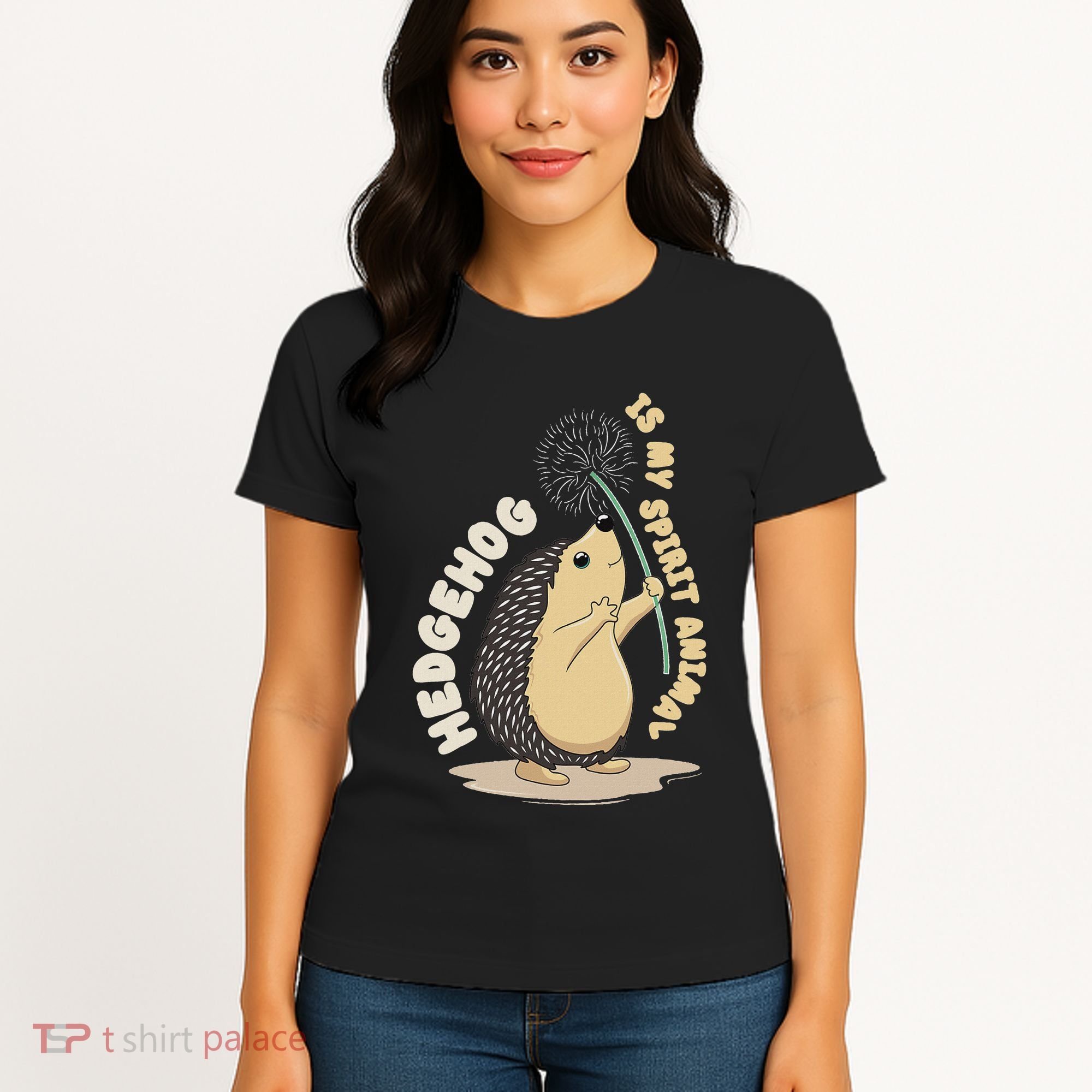 Hedgehog Is My Spirit Animal Forest Nature Hedgehog Women's T-Shirt