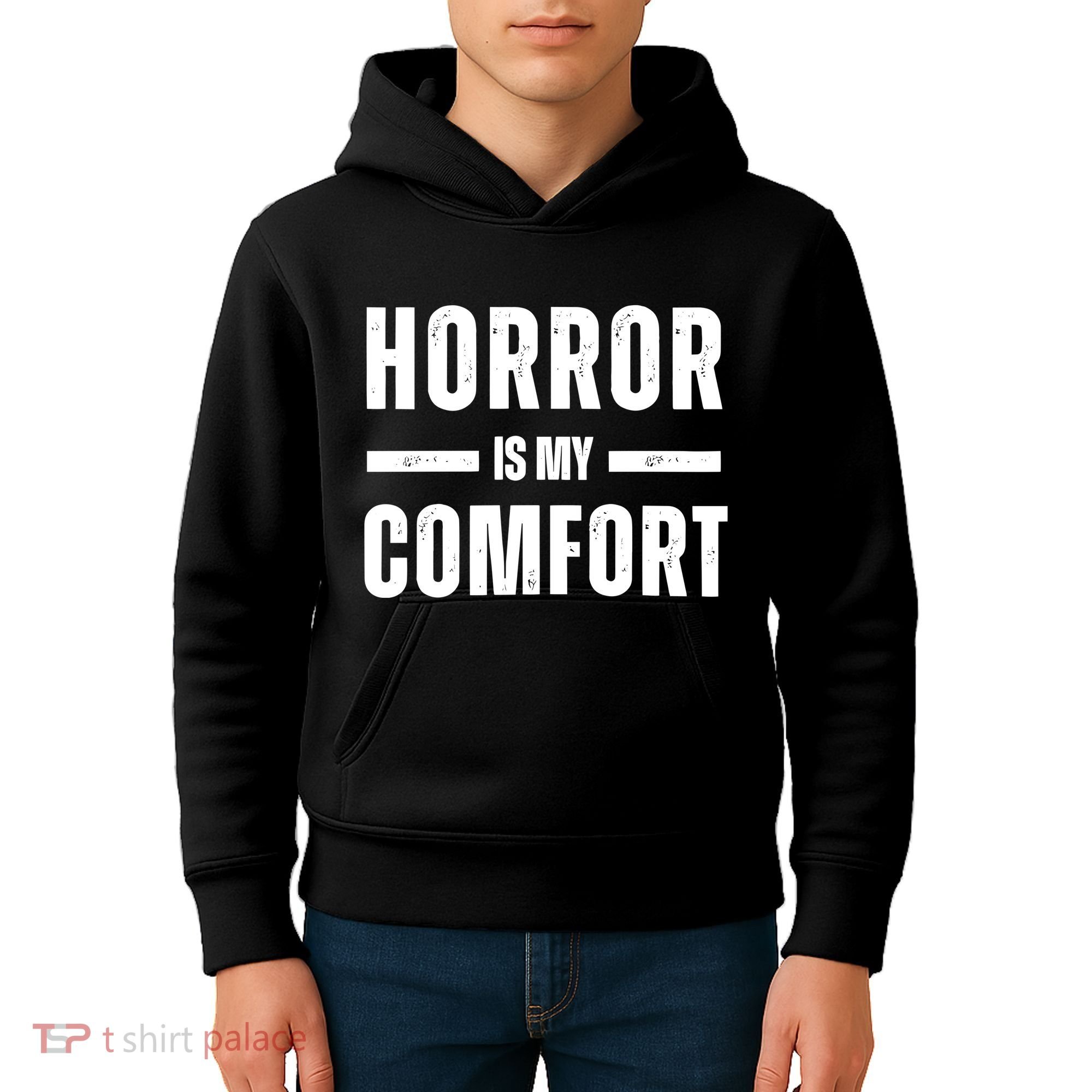 Horror Is My Comfort Kids Hoodie
