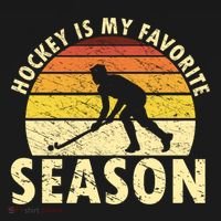 Hockey Is My Favorite Season Retro Field Hockey Player Meaningful Gift Bucket Hat thumb 4