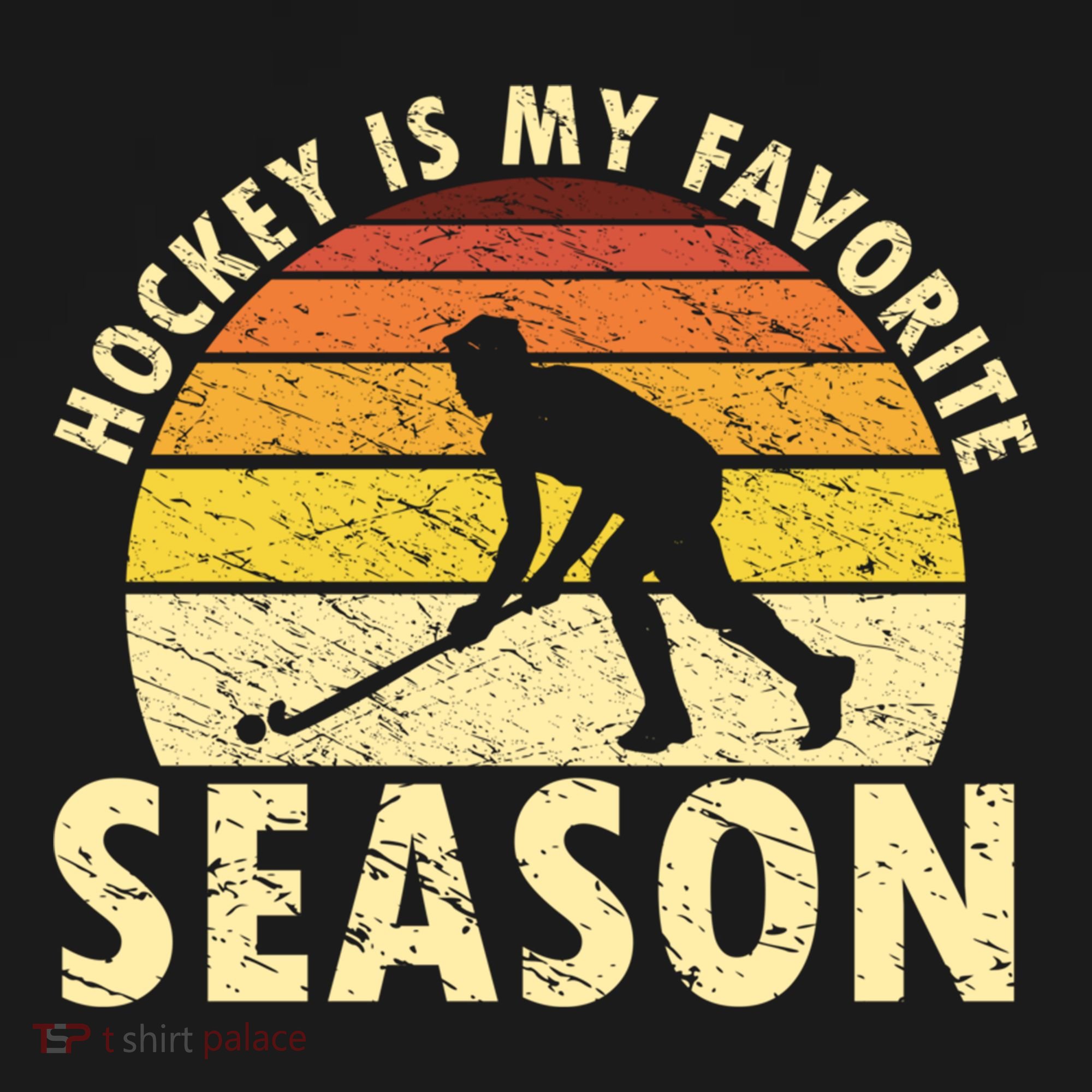 Hockey Is My Favorite Season Retro Field Hockey Player Meaningful Gift Bucket Hat
