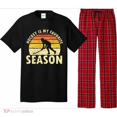 Hockey Is My Favorite Season Retro Field Hockey Player Meaningful Gift Pajama Set