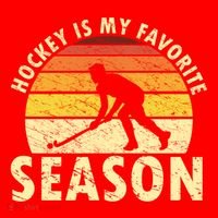 Hockey Is My Favorite Season Retro Field Hockey Player Meaningful Gift Santa Hat thumb 1
