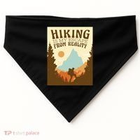 Hiking Is My Escape From Reality USA-Made Doggie Bandana thumb 0