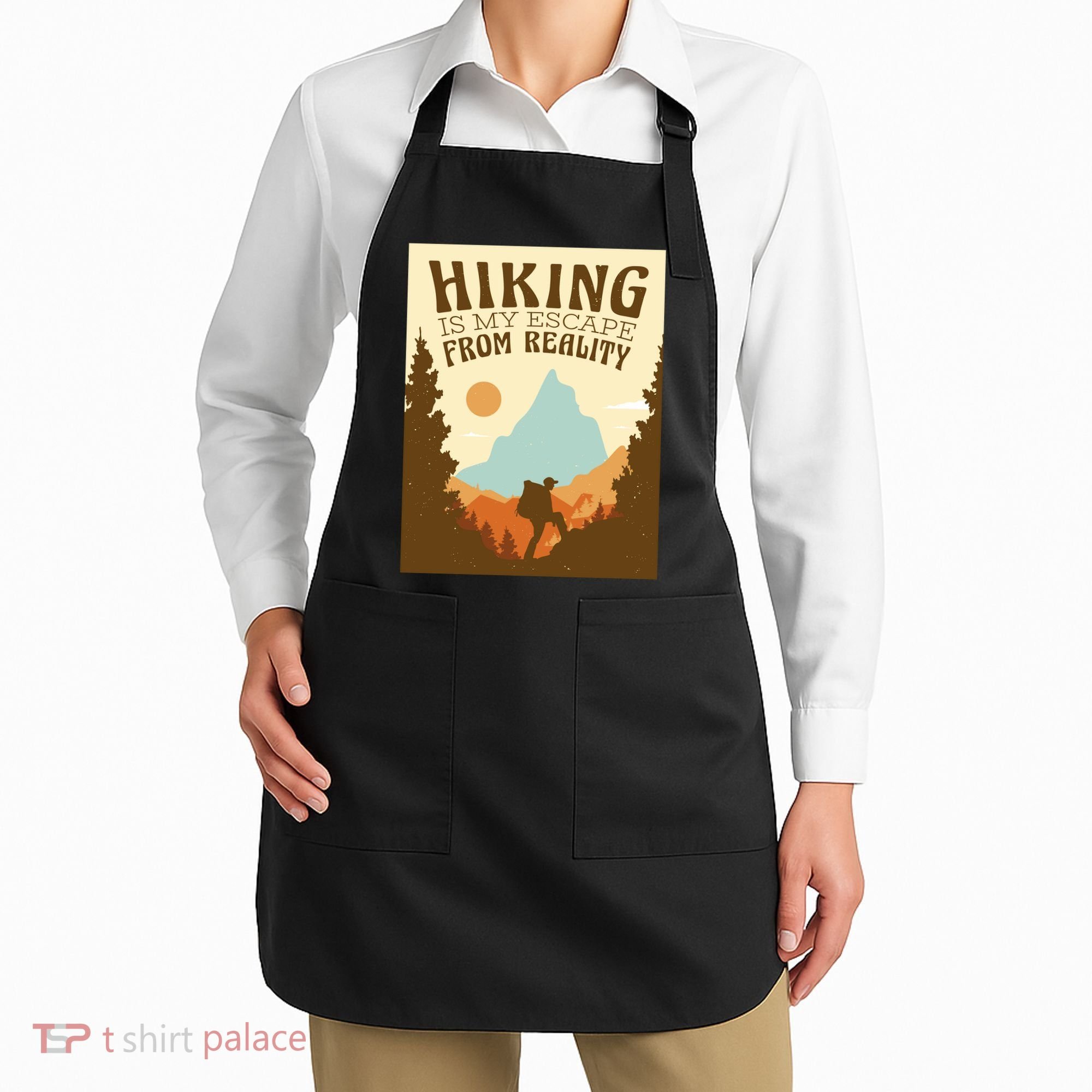 Hiking Is My Escape From Reality Apron