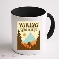 Hiking Is My Escape From Reality Coffee Mug thumb 1
