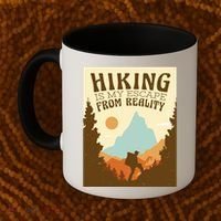 Hiking Is My Escape From Reality Coffee Mug thumb 2