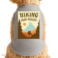 Hiking Is My Escape From Reality Doggie Tank thumb 0