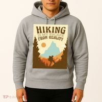 Hiking Is My Escape From Reality Hoodie thumb 2