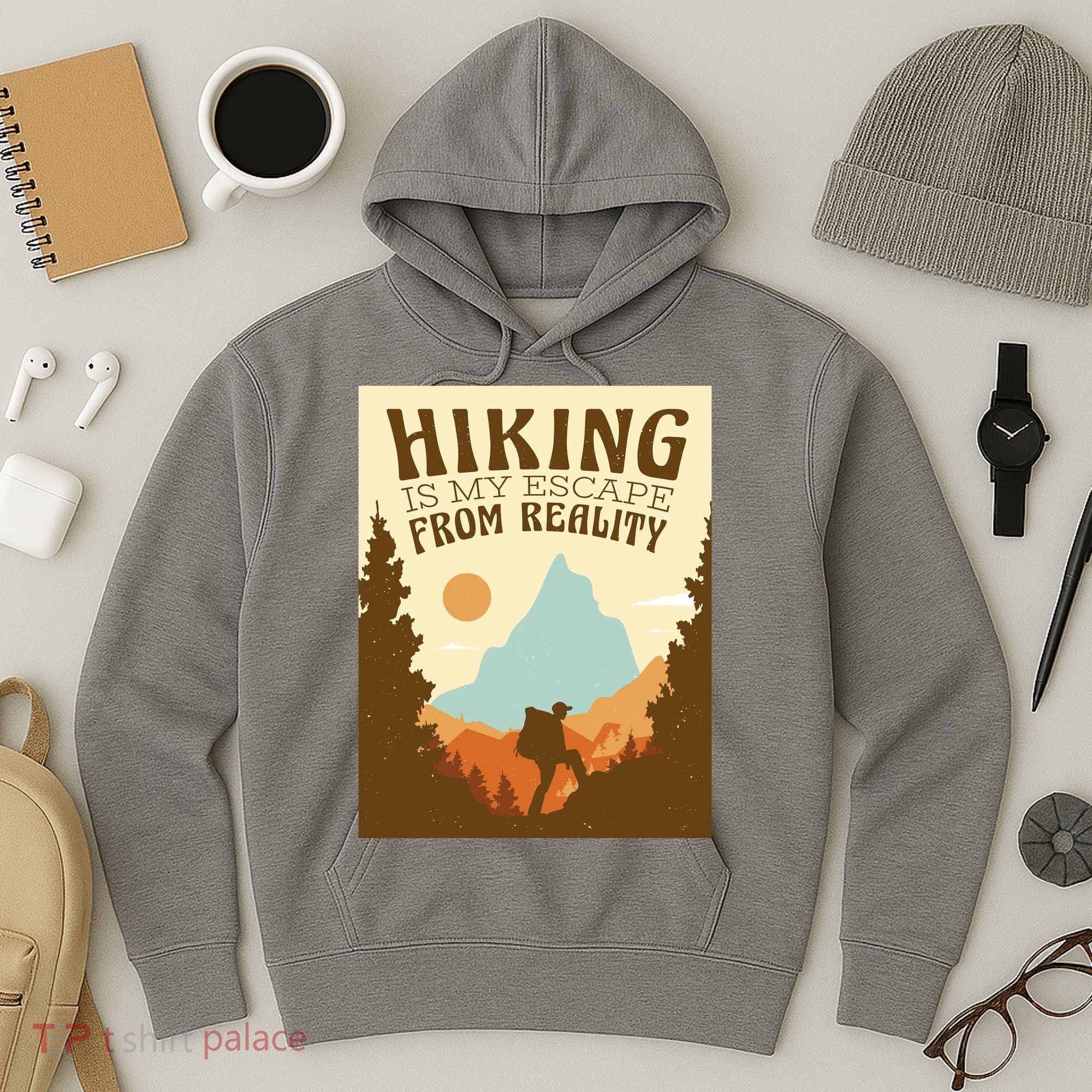 Hiking Is My Escape From Reality Hoodie