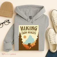 Hiking Is My Escape From Reality Hoodie thumb 4