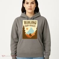 Hiking Is My Escape From Reality Hoodie thumb 5