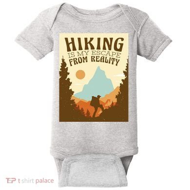Hiking Is My Escape From Reality Baby Bodysuit