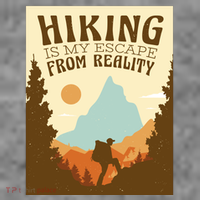 Hiking Is My Escape From Reality Baby Bodysuit thumb 2