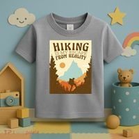 Hiking Is My Escape From Reality Toddler T-Shirt thumb 3