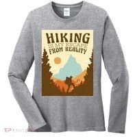 Hiking Is My Escape From Reality Women's Long Sleeve Shirt thumb 0
