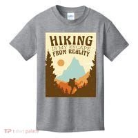 Hiking Is My Escape From Reality Kids T-Shirt thumb 0