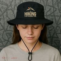 Hiking Is My Retirement Plan Hiking Funny Hiker Retired Bucket Hat thumb 3