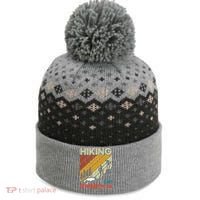 Hiking Is My Retirement Plan Funny Hiking Is My Retirement Plan The Baniff Cuffed Pom Beanie thumb 0