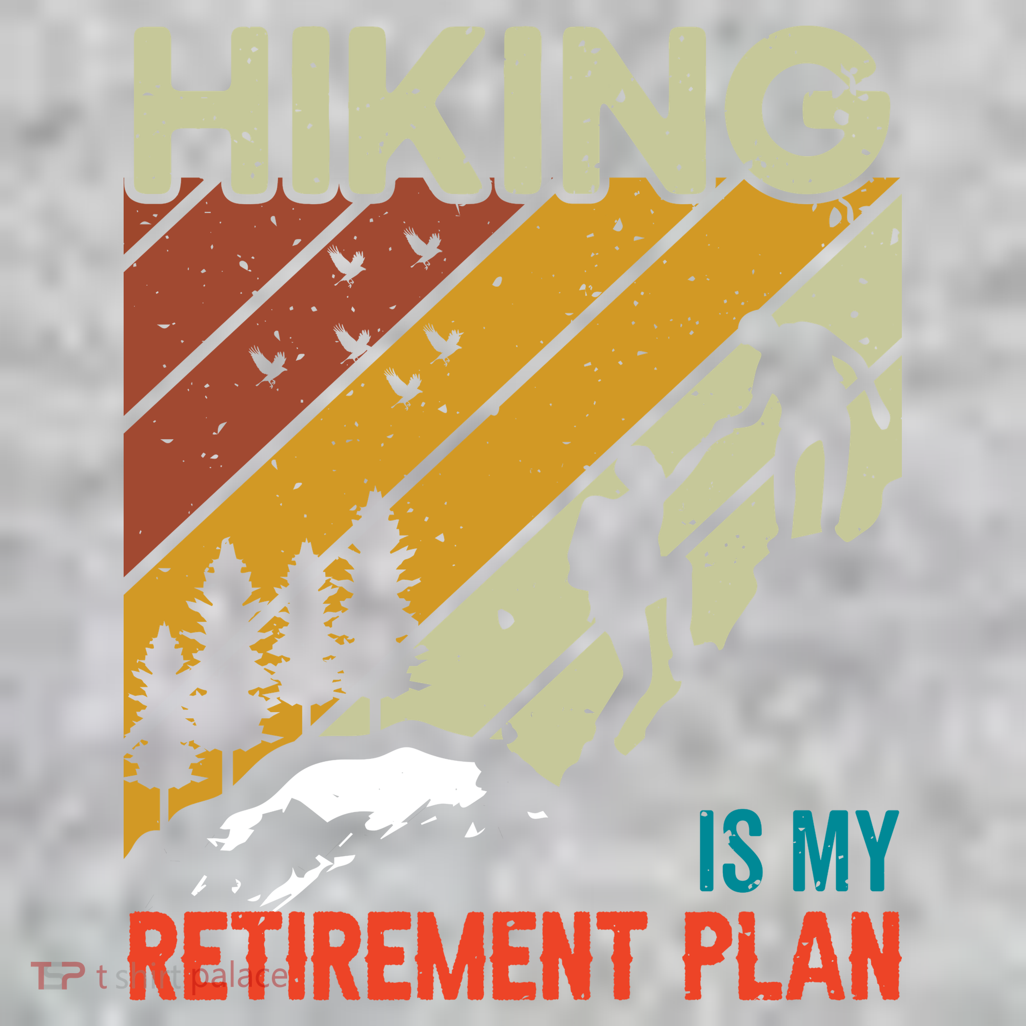 Hiking Is My Retirement Plan Funny Hiking Is My Retirement Plan The Baniff Cuffed Pom Beanie