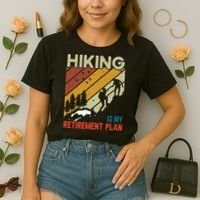 Hiking Is My Retirement Plan Funny Hiking Is My Retirement Plan Comfort Colors Boxy T-Shirt thumb 2