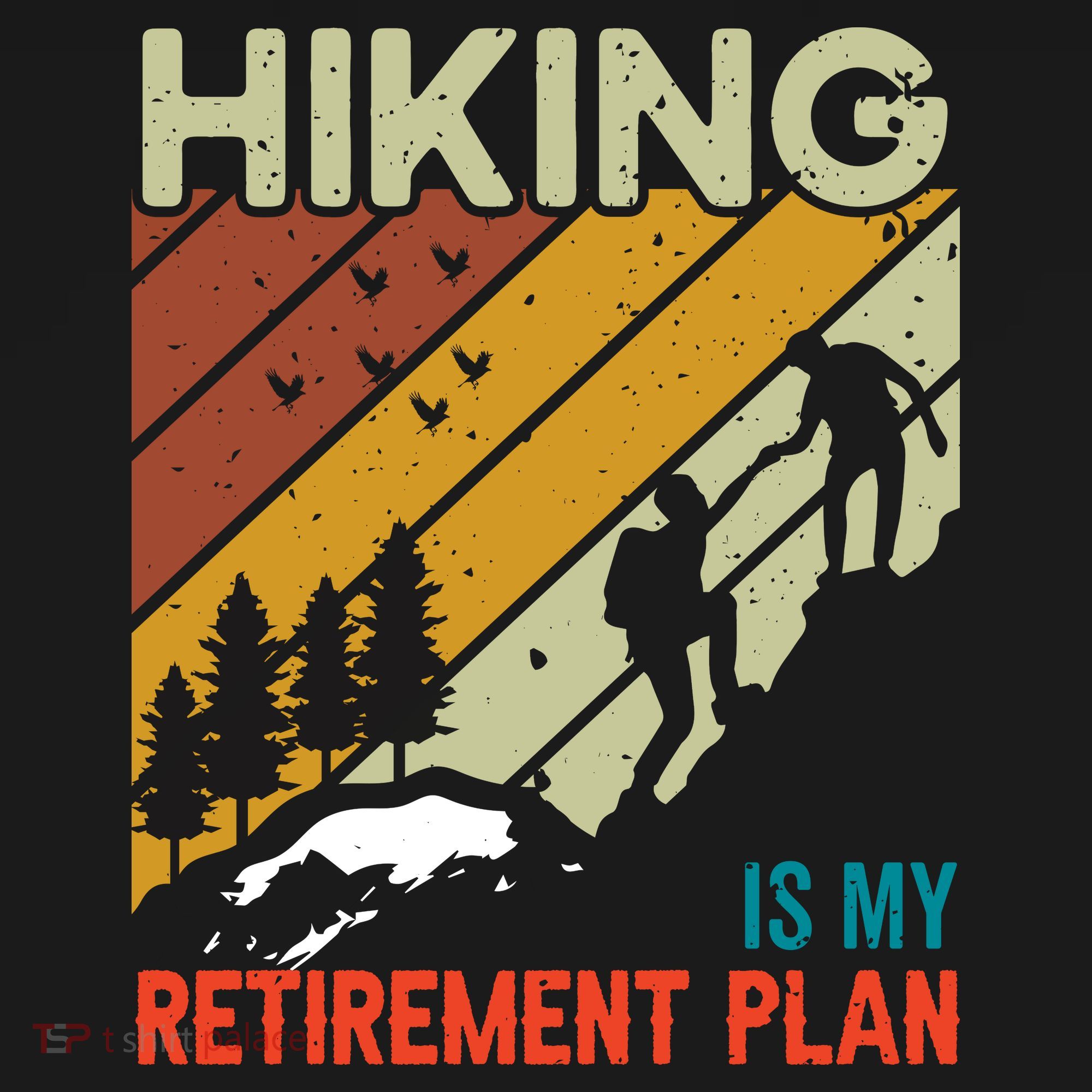 Hiking Is My Retirement Plan Funny Hiking Is My Retirement Plan Women's Hoodie