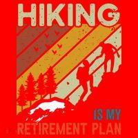 Hiking Is My Retirement Plan Funny Hiking Is My Retirement Plan Santa Hat thumb 1