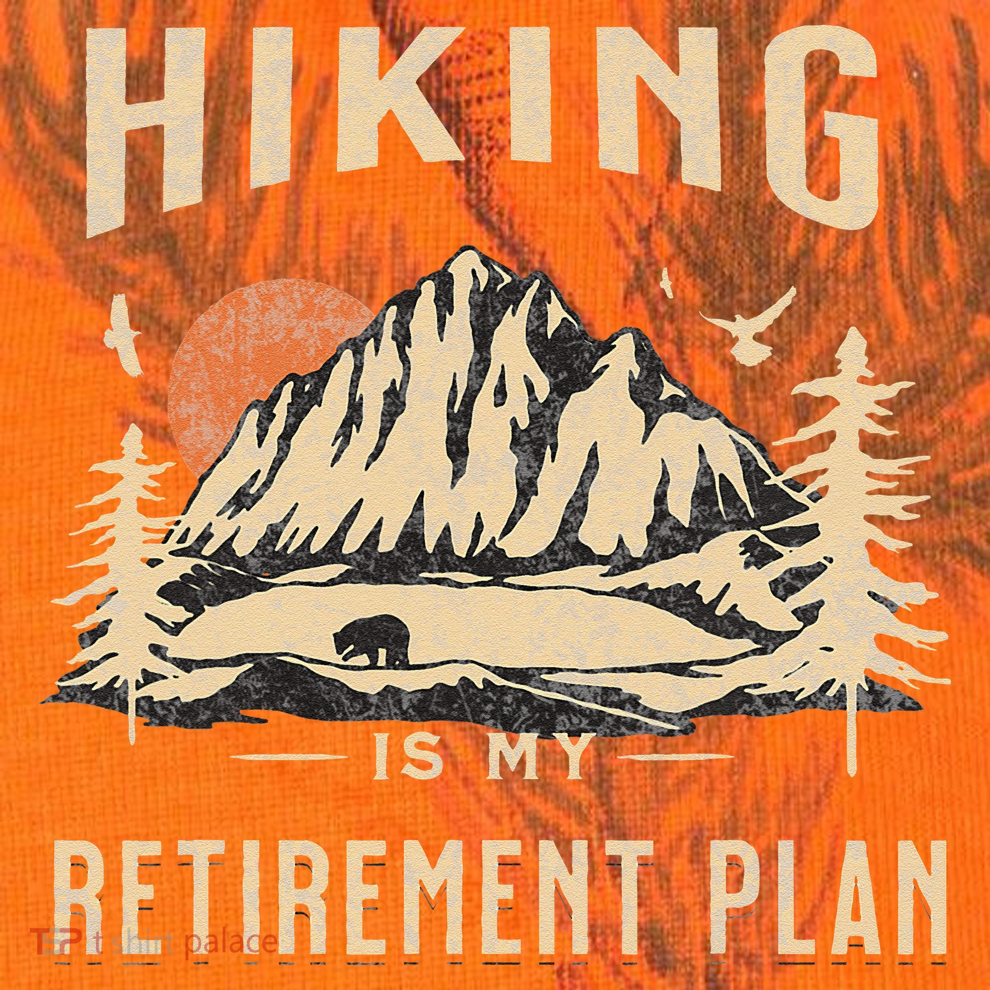 Hiking Is My Retirement Plan Funny Hiking Kati Licensed 12" Camo Cuffed Beanie
