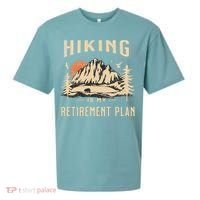 Hiking Is My Retirement Plan Funny Hiking Sueded Cloud Jersey T-Shirt thumb 0