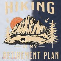 Hiking Is My Retirement Plan Funny Hiking Sport-Tek Competitor United Soccer Jersey thumb 4