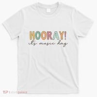 Hooray Its Music Day Music Teacher Back To School T-Shirt thumb 0