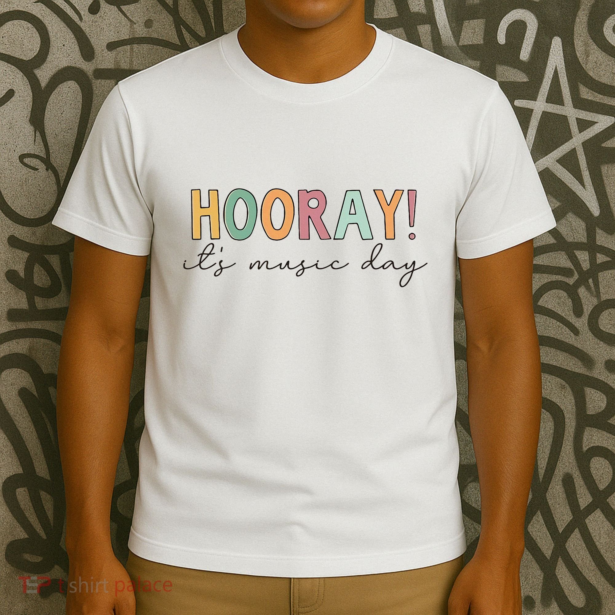 Hooray Its Music Day Music Teacher Back To School T-Shirt