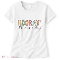 Hooray Its Music Day Music Teacher Back To School Women's T-Shirt thumb 0