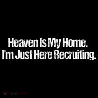 Heaven Is My Home Im Just Here Recruiting Jesus Christian Coffee Mug thumb 5