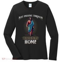 Heaven Is My Home Christian Faith Jesus Women's Long Sleeve Shirt thumb 0