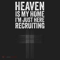 Heaven Is My Home IM Just Here Recruiting Jesus Christian Hat thumb 2
