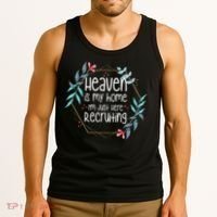 Heaven Is My Home IM Just Here Recruiting Tank Top thumb 3
